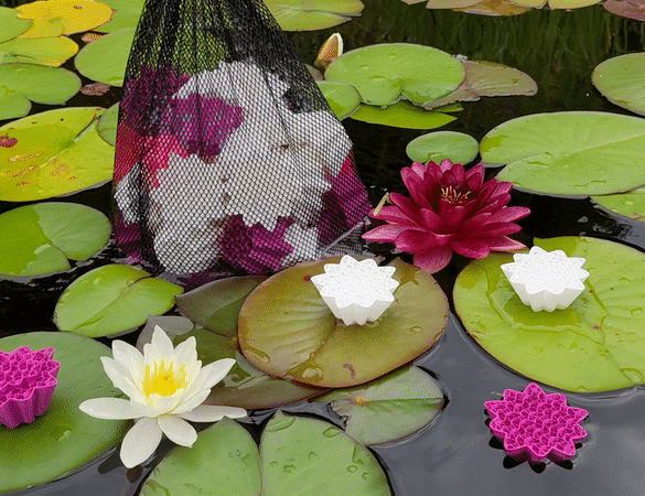 Water Lilly Pond Filter Media — 3D printable STL model