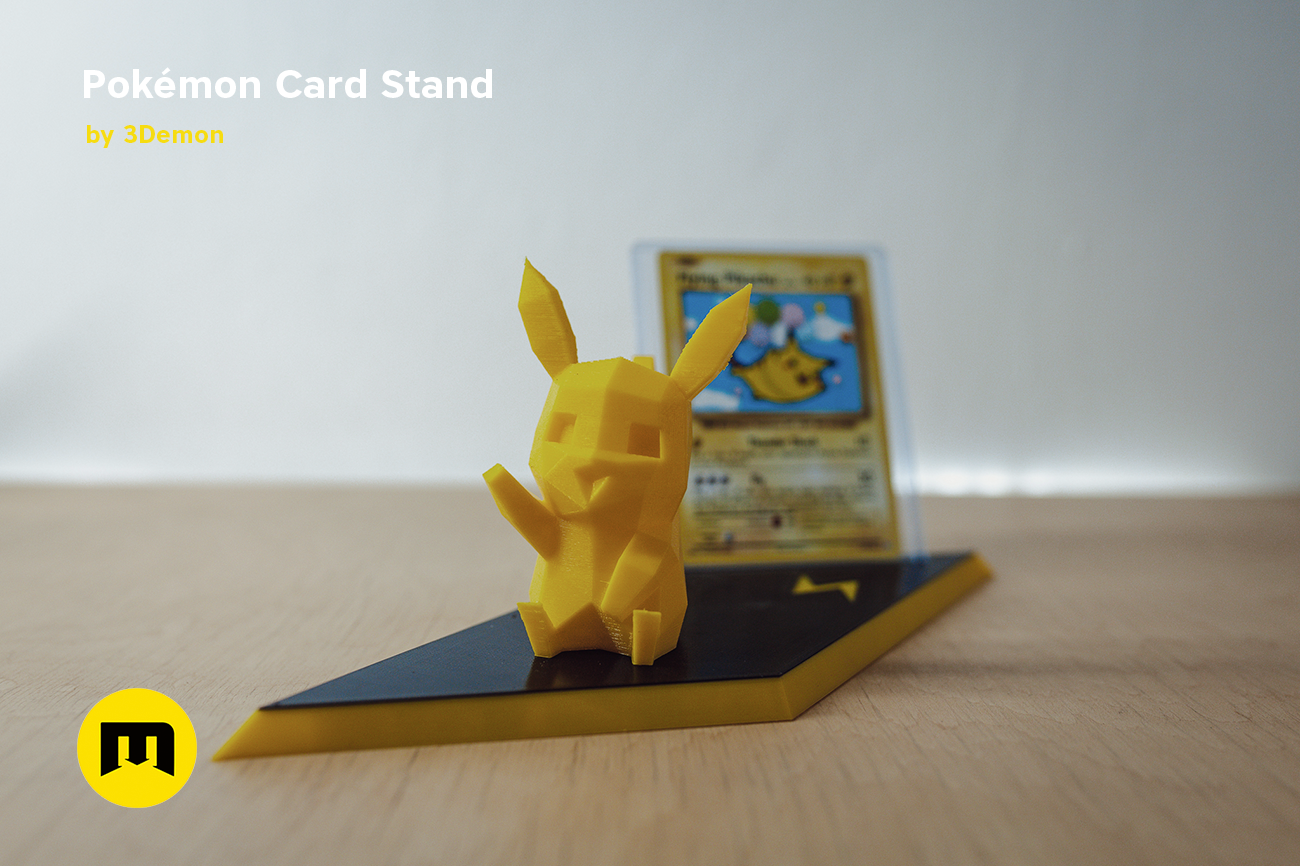 Pokemon Card Holder Stand Toploader Tilted Stands 3D Printed Pokemon 