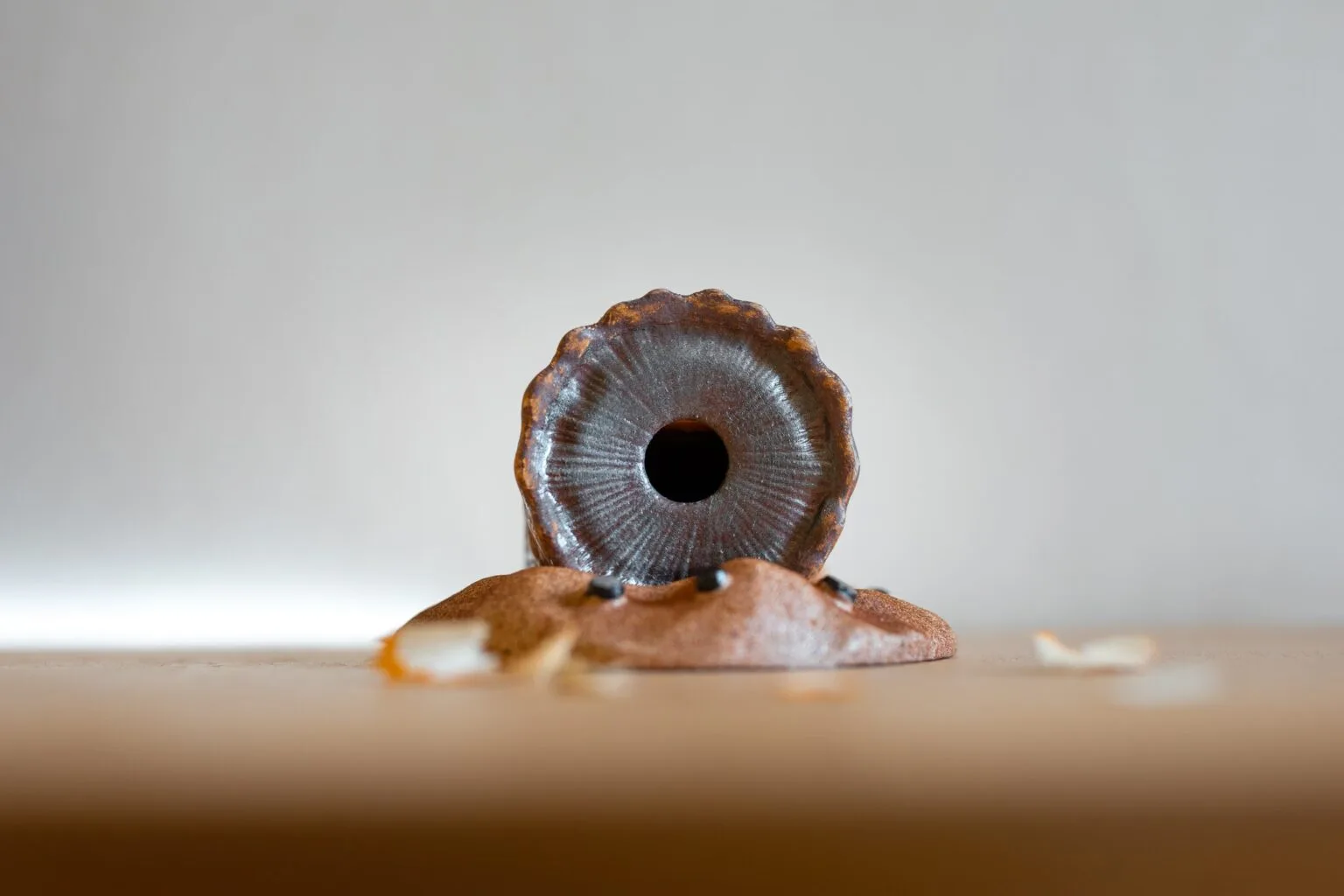 Disassembled parts of Sandworm Pencil Sharpener - Dune, 3D printed metal-style pieces