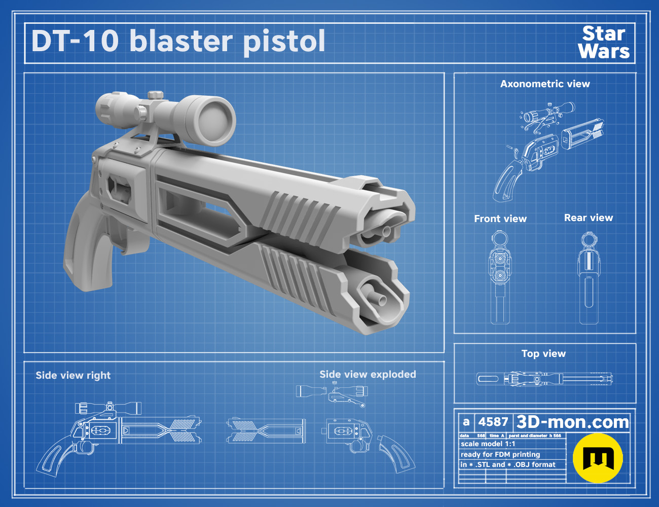 DT-10 Heavy Blaster Pistol
