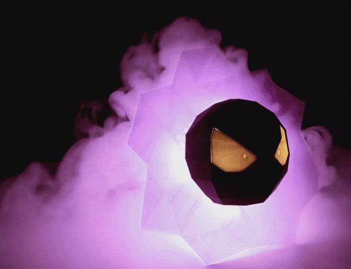 Gastly Low Poly Vapor Decoration — 3D printable STL model