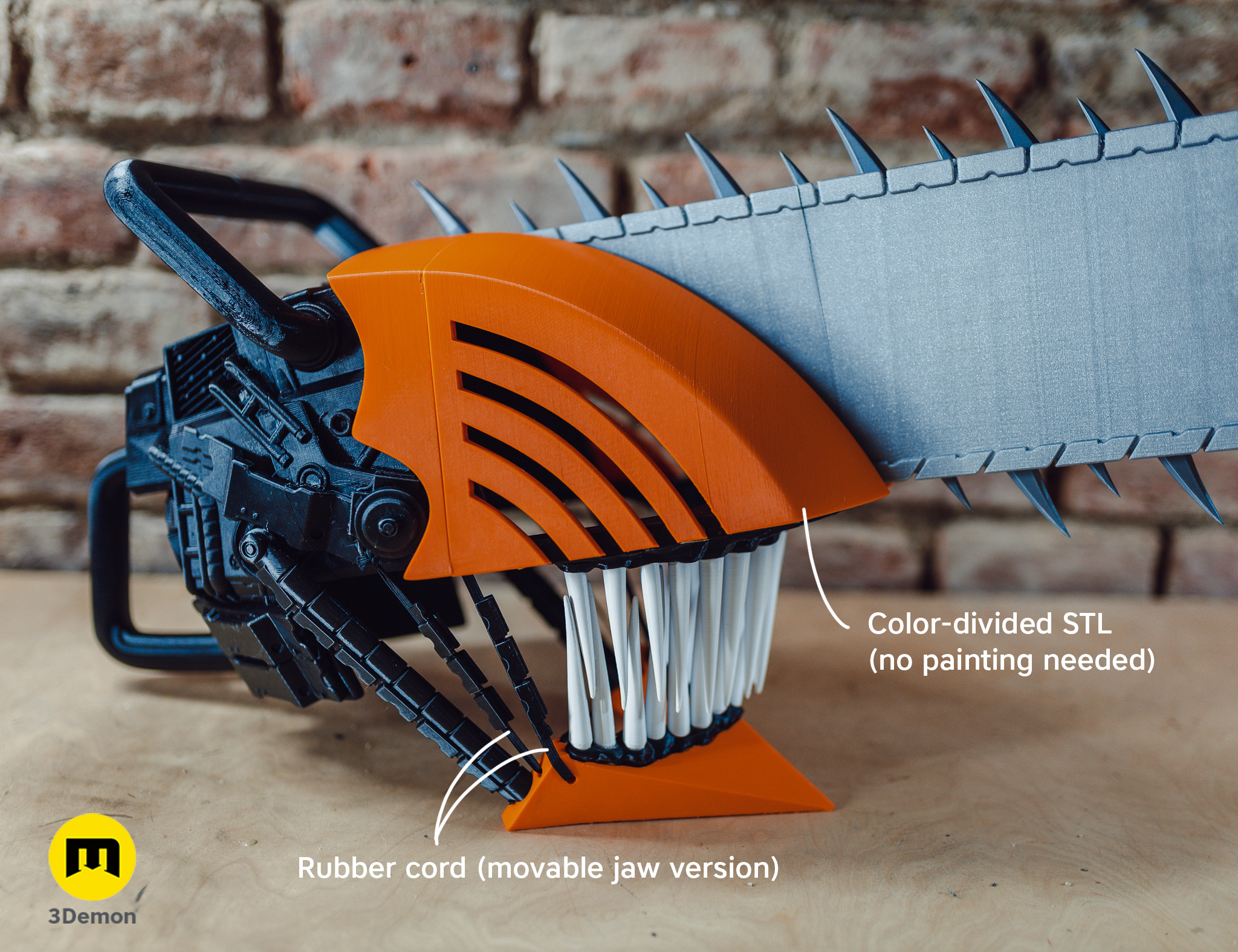 3D file Chainsaw Man Helmet - Denji Cosplay 🪚・3D printer model to  download・Cults