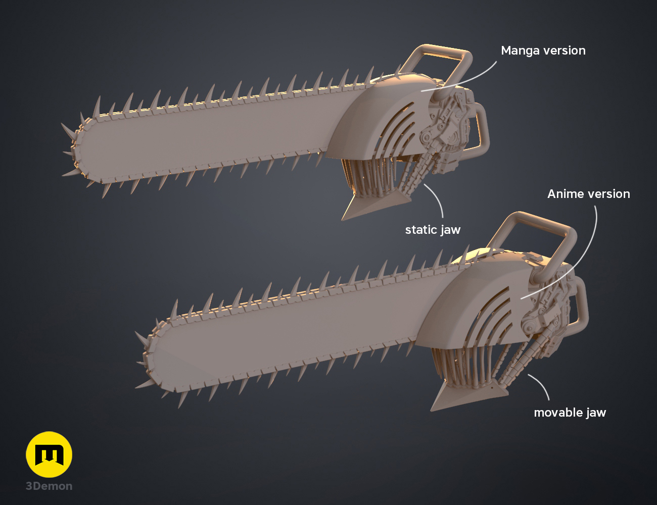 3D file Chainsaw Man Blade Arms - Denji Cosplay 🪚・3D printer