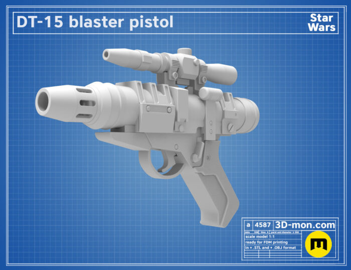 DT-15 Blaster — 3D printable STL model