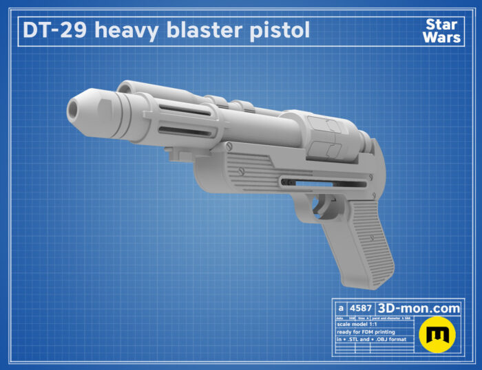 DT-29 Heavy Blaster — 3D printable STL model