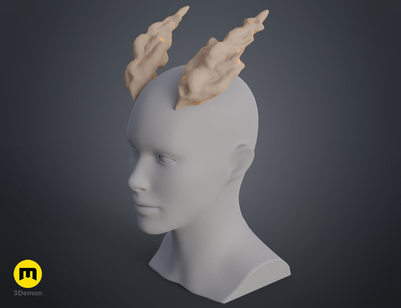 Cloud Beast Horns — 3D printable STL model