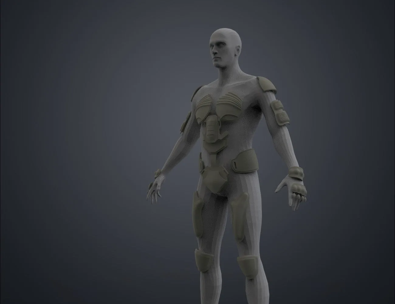 3D model render of Fremen Stillsuit - Dune, full-body armored 3D print cosplay prop