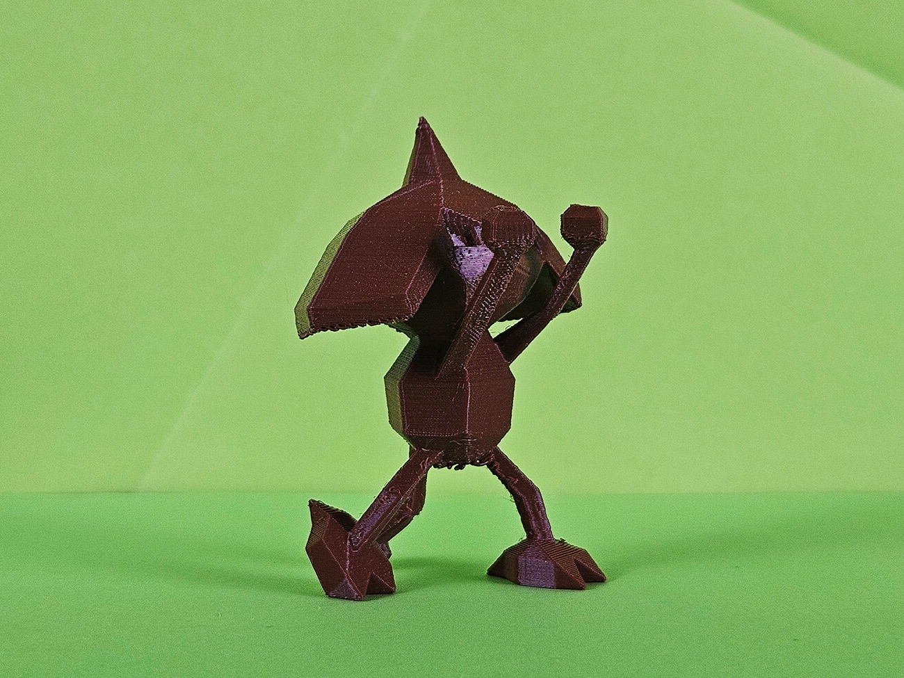 3D model render of Hitmontop, dynamic side pose, Pokémon collectible figure