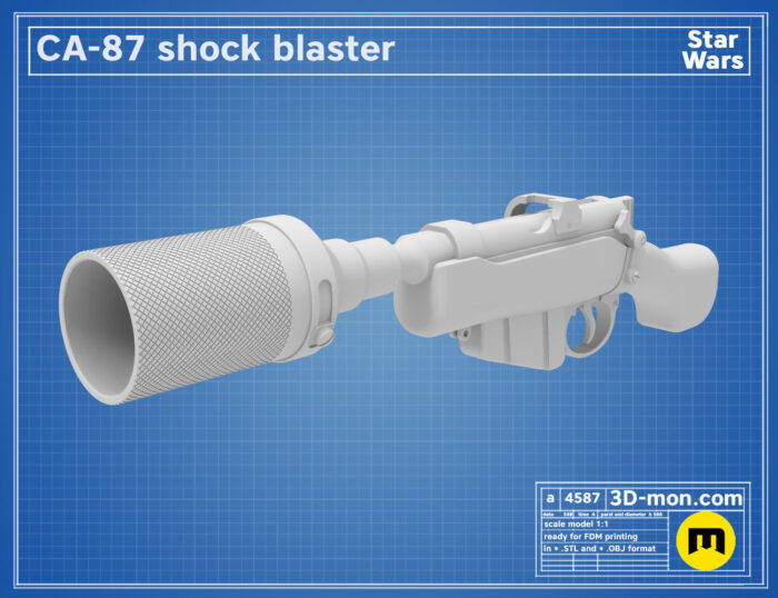 C-87 Blaster — 3D printable STL model