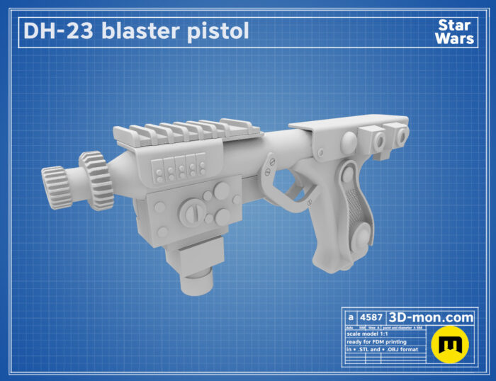 DH-23 Blaster — 3D printable STL model
