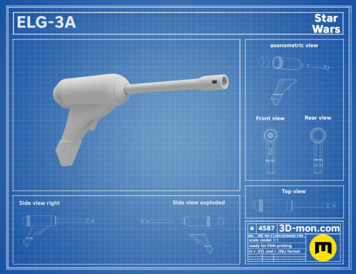 ELG-3A Blaster — 3D printable STL model