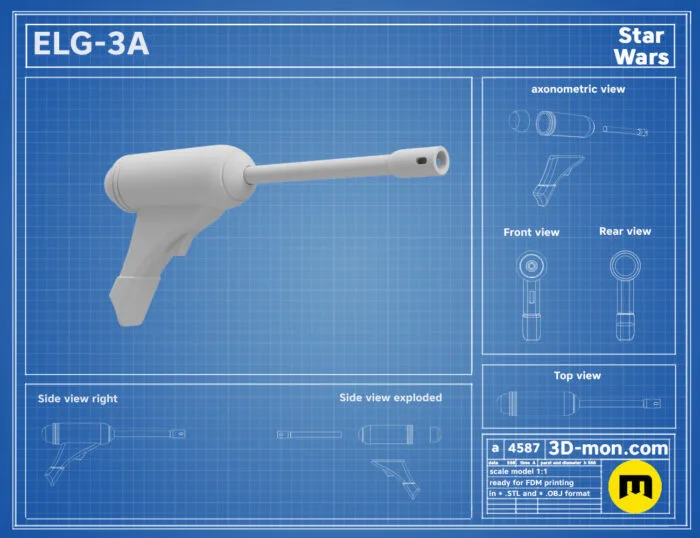 ELG-3A Blaster — 3D printable STL model