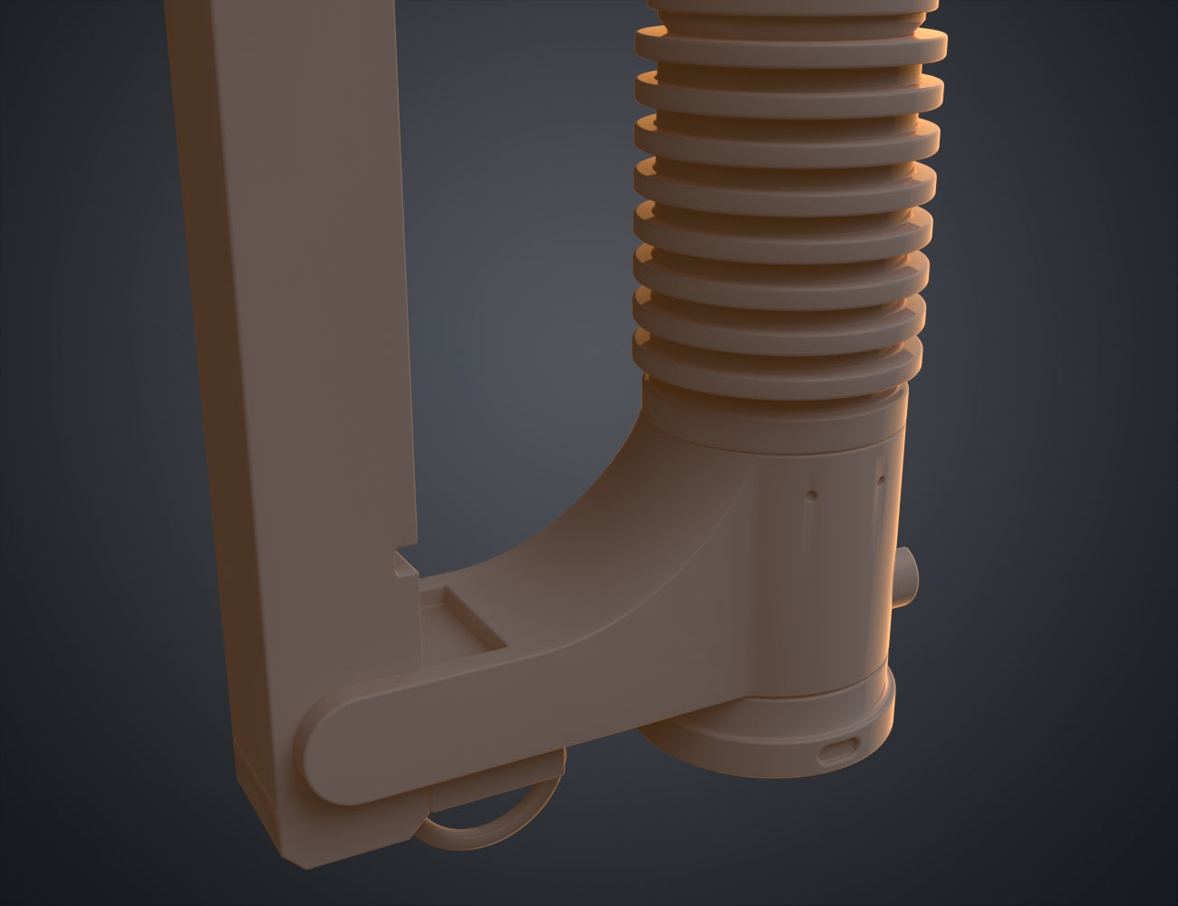 Ezra Bridger’s Lightsaber STL, hilt and emitter assembly detail, 3D print cosplay prop