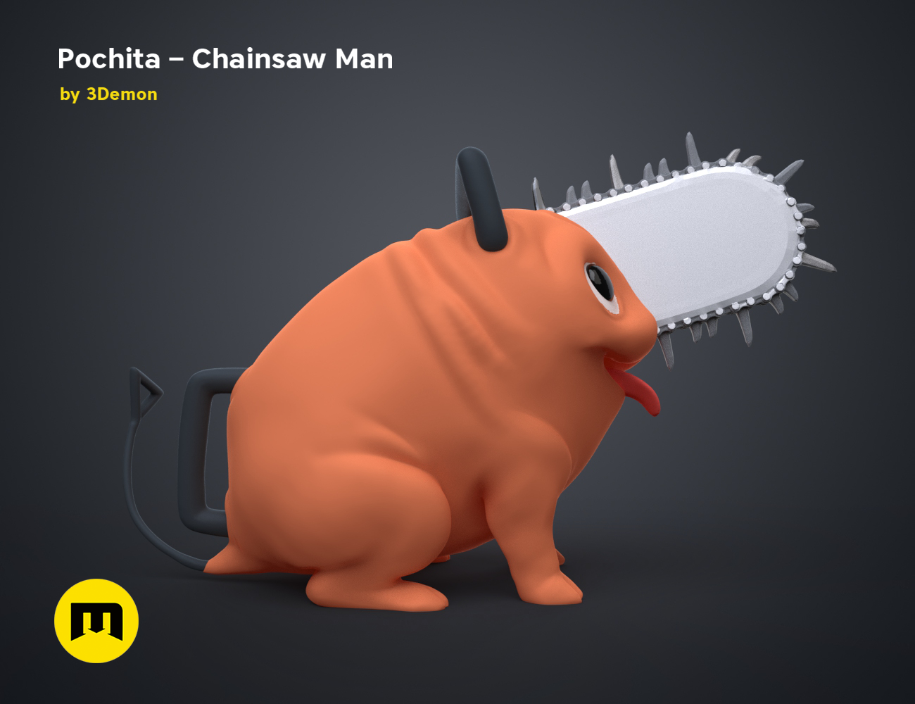 Pochita key holder – Chainsaw Man – 3Demon - 3D print models download