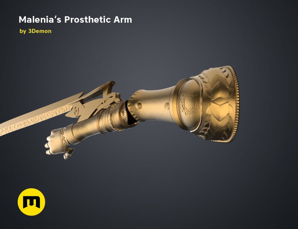 Elden Ring Malenia’s Prosthetic Arm 3Demon 3D print models download