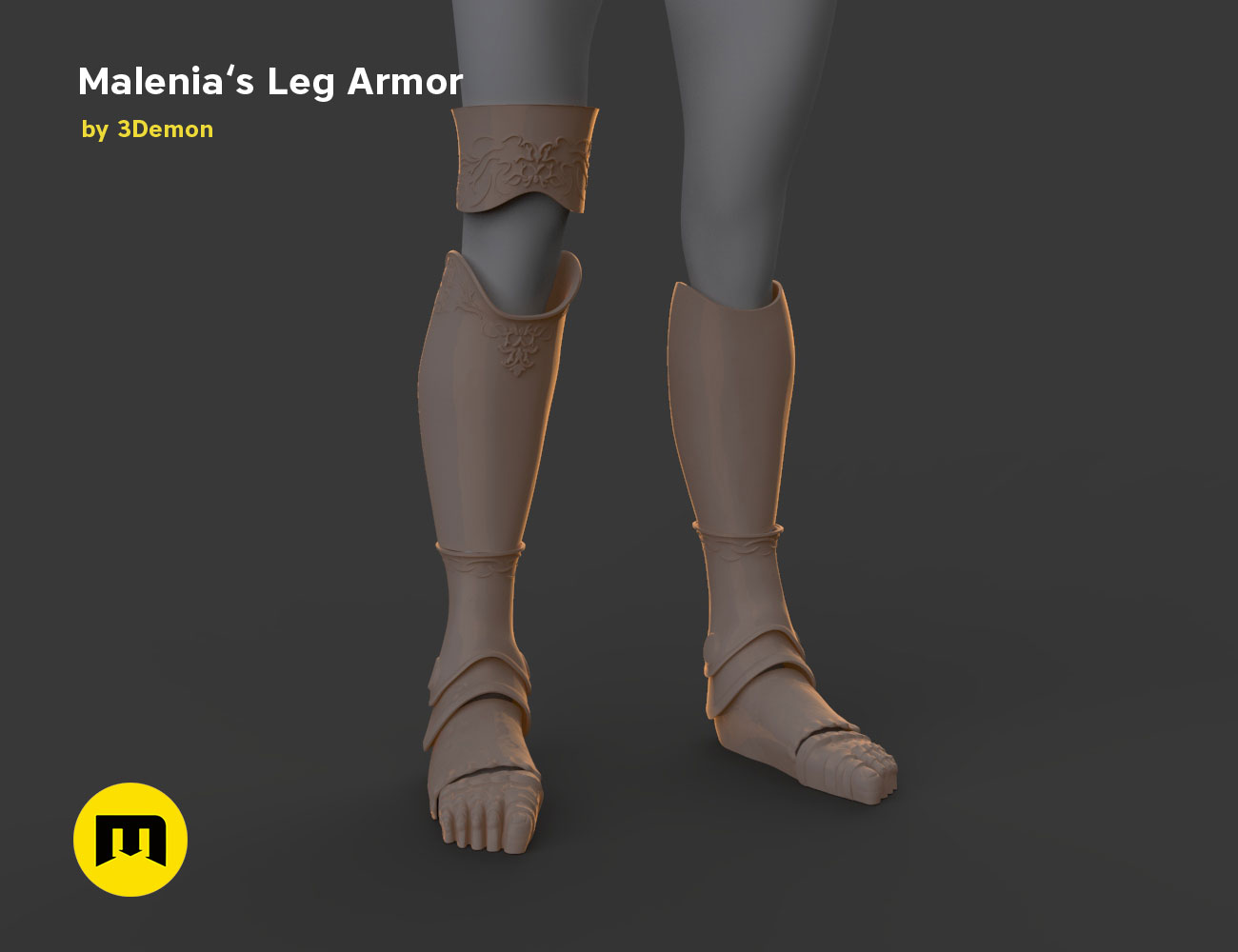 Elden Ring – Malenia's Leg Armor – 3Demon - 3D print models download