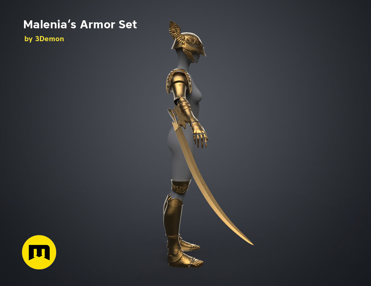 Malenia Armor Set Elden Ring 3Demon 3D print models download