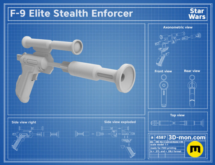 F-9 Elite Stealth Enforcer — 3D printable STL model