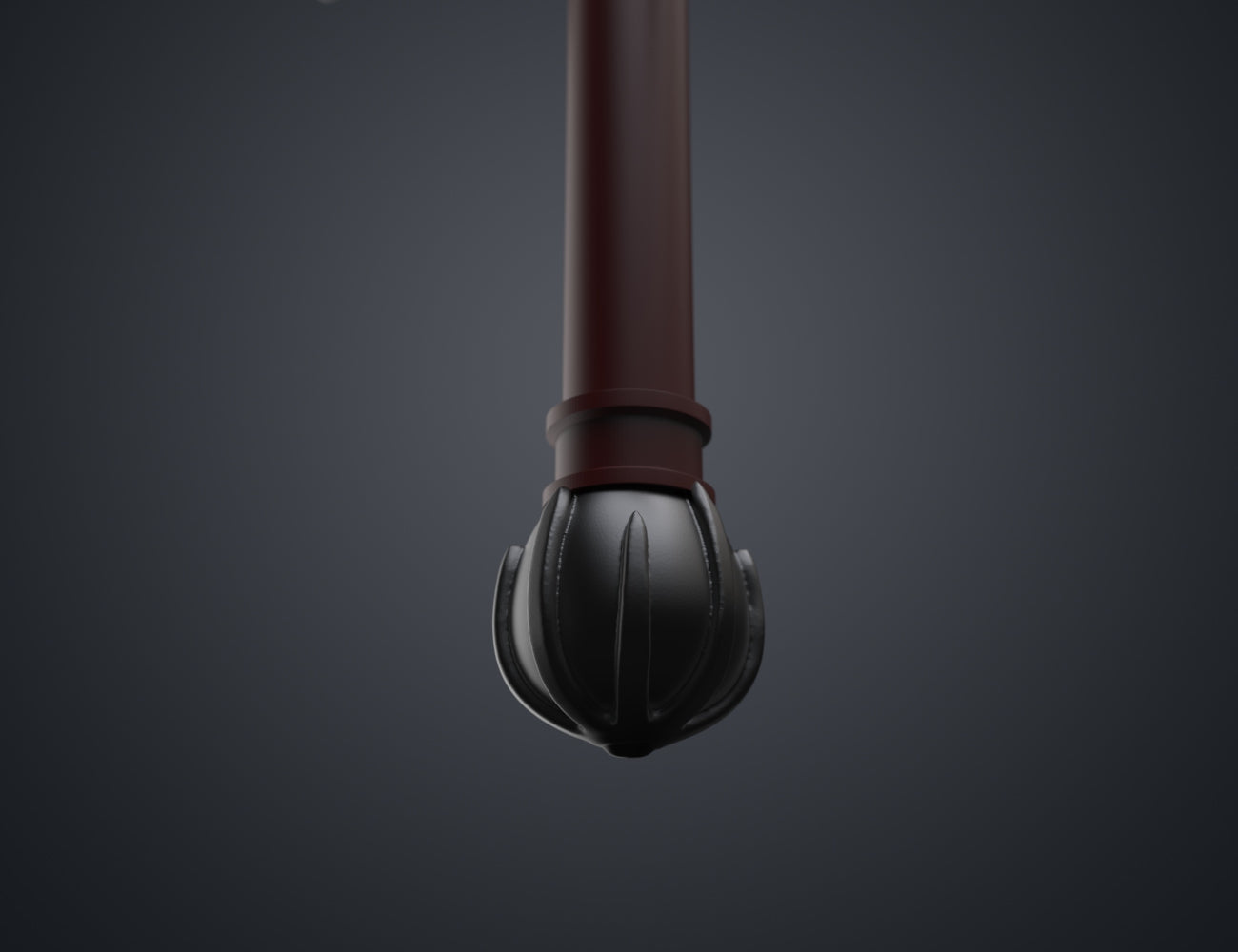 3D visualization of Necrosword (Love and Thunder) STL, side view of the design