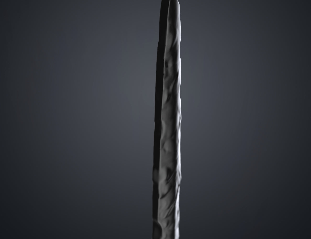 STL preview of Necrosword (Love and Thunder) STL, back detail of the design