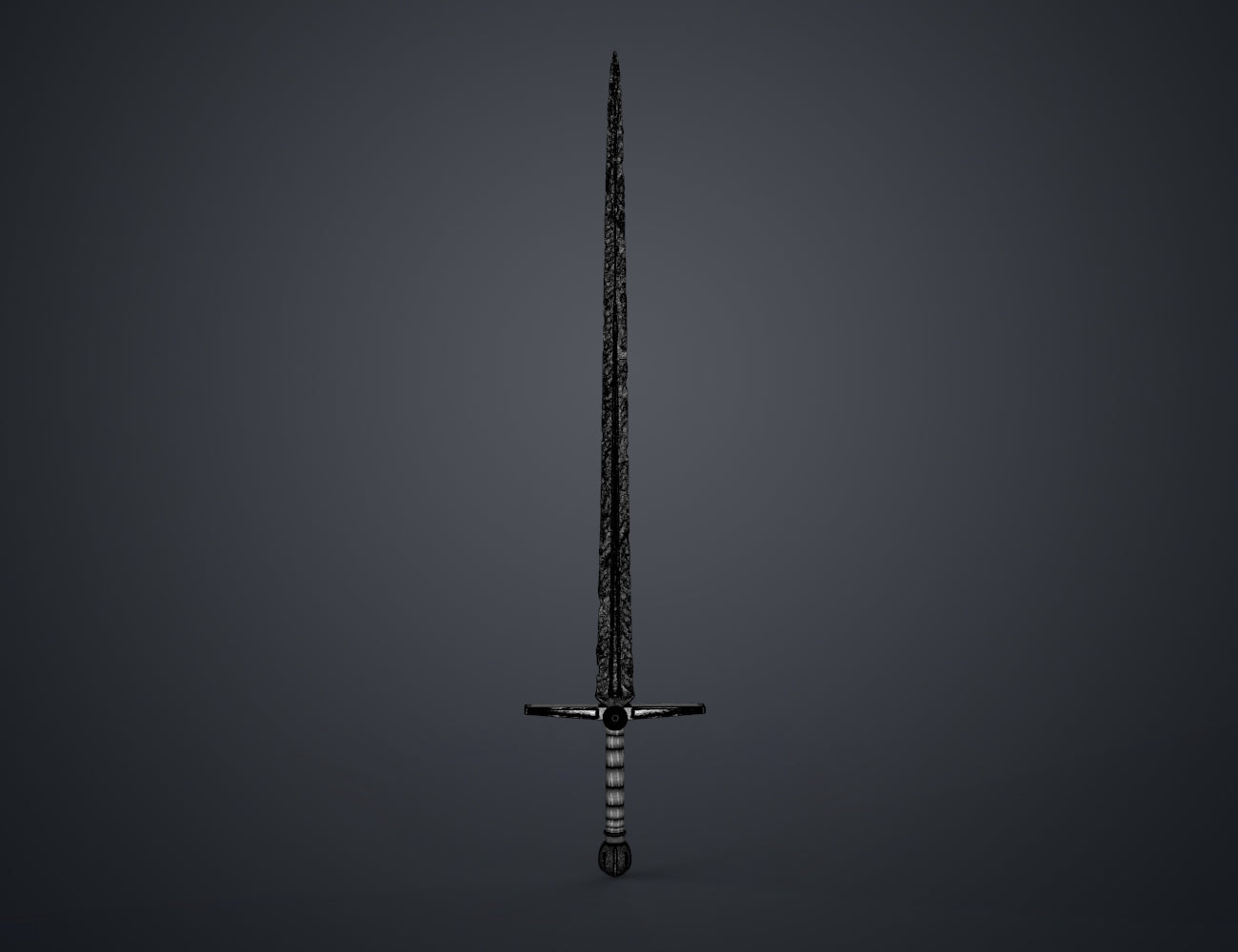 Necrosword (Love and Thunder) STL 3D print, side view showing design details