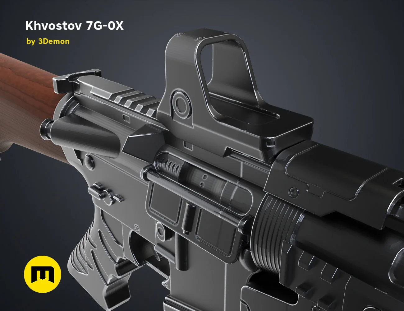 Khvostov 7G-0X STL | 3D Printable Prop Weapon | 3Demon