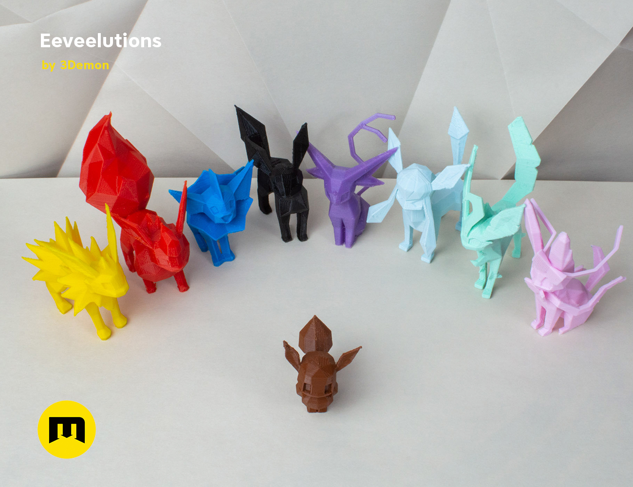 Pokemon - All Eeveelutions 3D model 3D printable