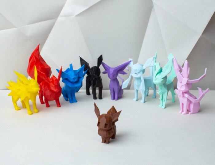 Eeveelutions Low Poly — 3D printable STL model