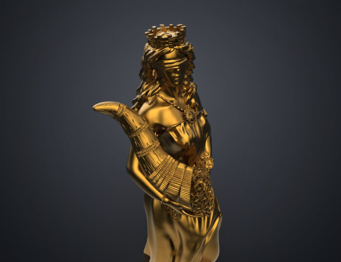 Statue of the Goddess of Fortune — 3D printable STL model