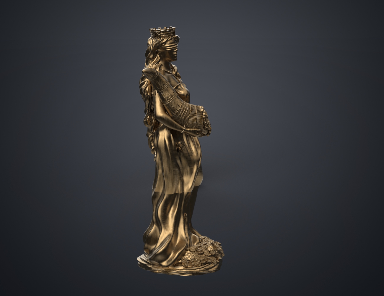 Fortuna Goddess Statue – 3Demon - 3D print models download