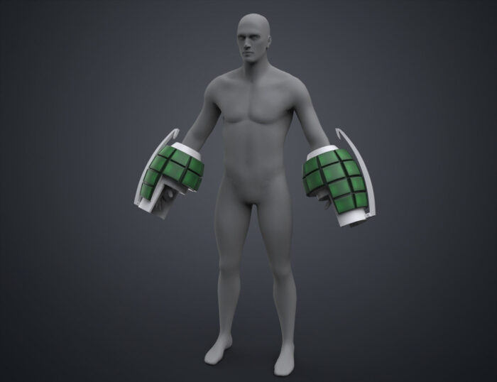 Bakugo's Grenade Gauntlets - My Hero Academia — 3D printable STL model