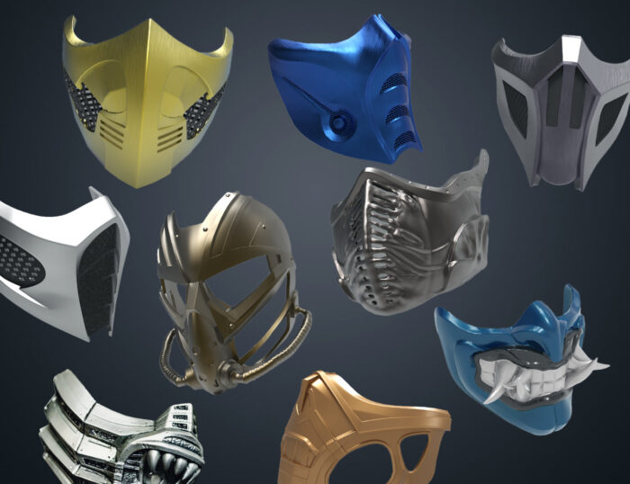 Mortal Kombat mask bundle — 3D printable STL model