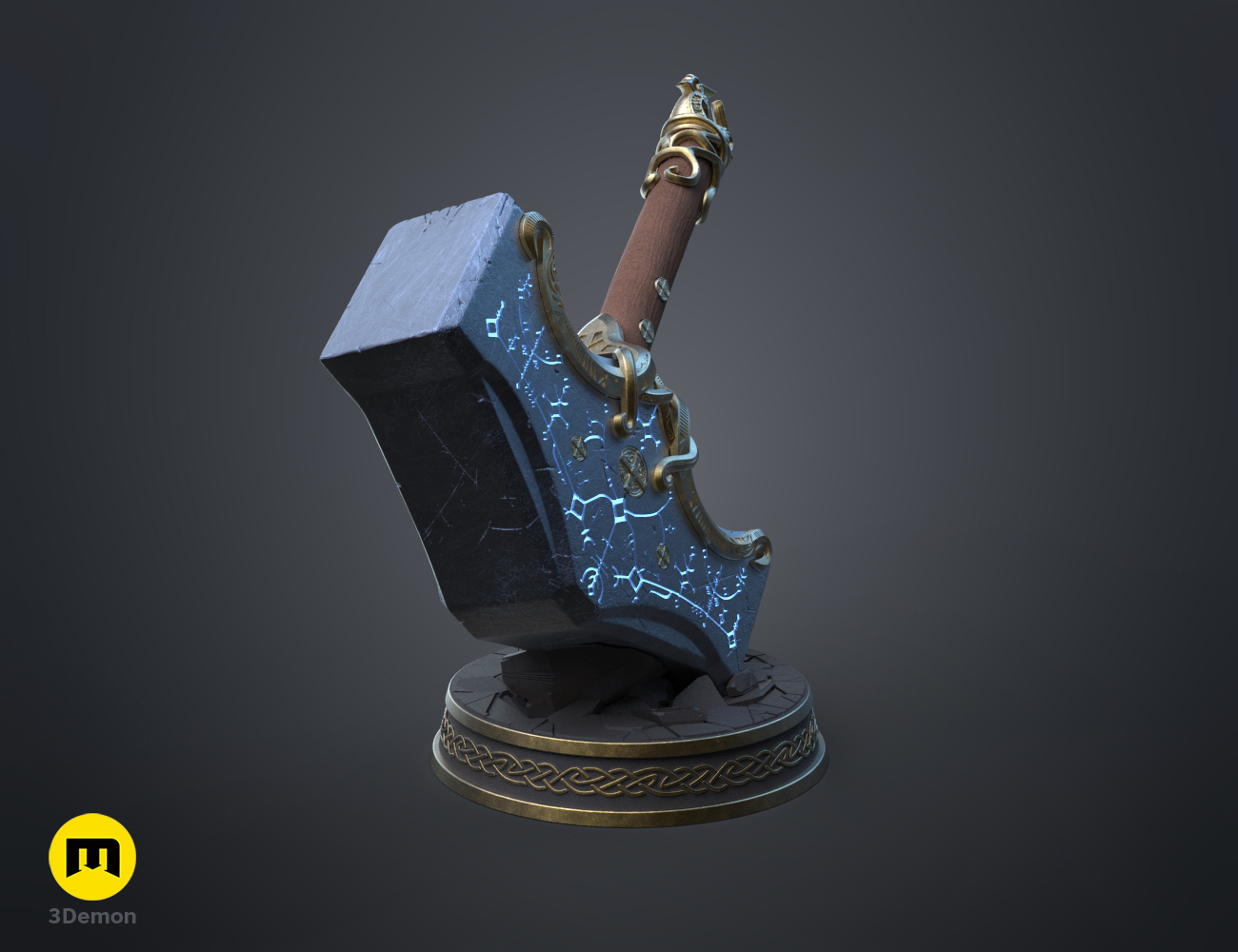 3D file Mjolnir hammer – God of War Ragnarok 🔨・Model to download and 3D  print・Cults