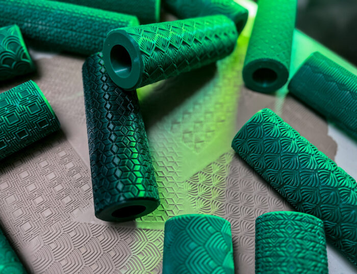 Texture Rollers — Art Deco Wide Patterns — 3D printable STL model