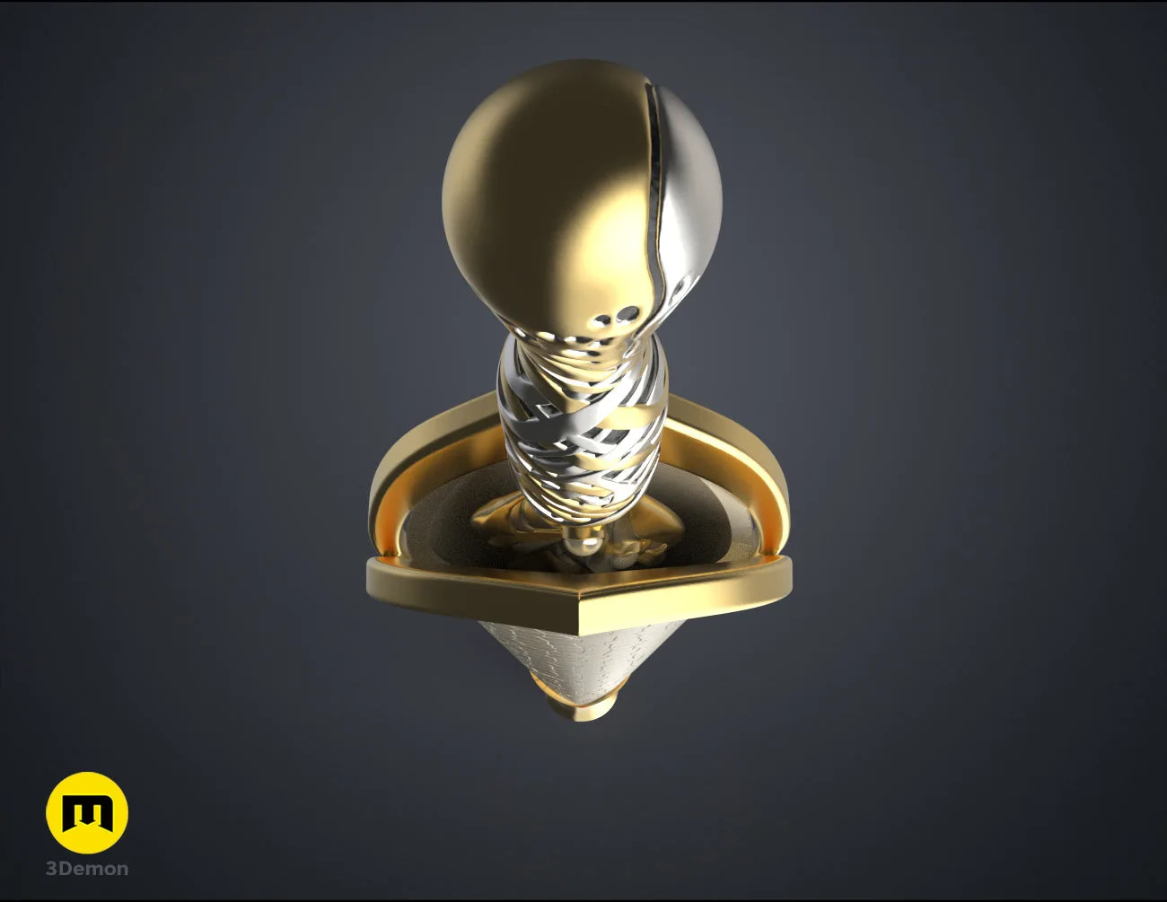 3D visualization of Galadriel's Dagger & Sheath - Rings of Power STL, side view of the design