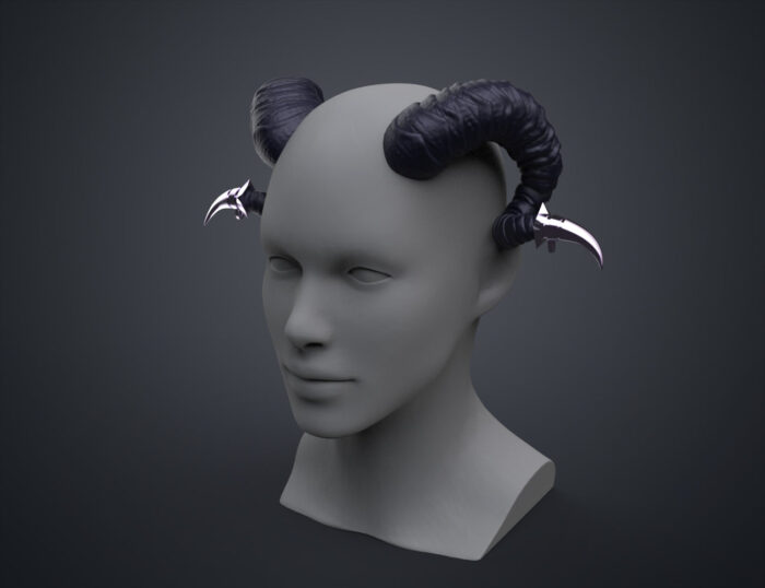 Jester Lavorre Horns - Critical Role — 3D printable STL model