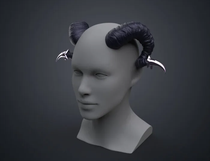 Jester Lavorre Horns - Critical Role — 3D printable STL model