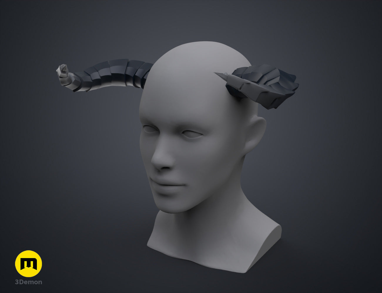 Dragon-Like Horns — 3D printable STL model
