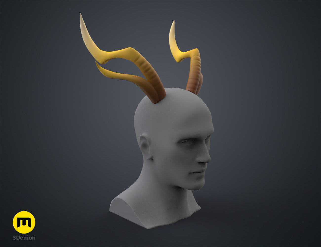 Zhongli's Horns - Genshin Impact — 3D printable STL model