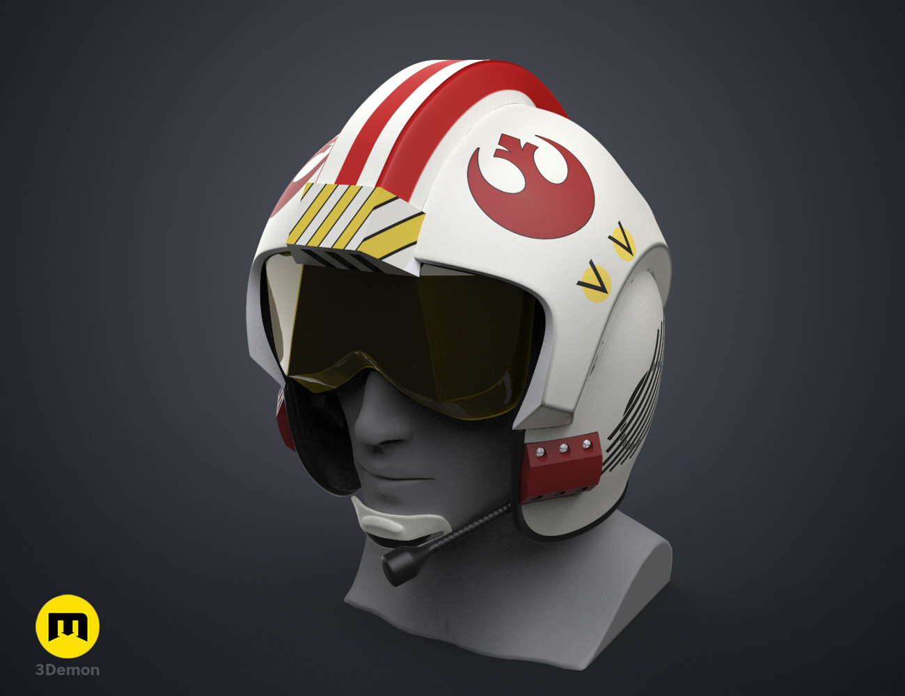 Luke Skywalker X-Wing Pilot Helmet – Star Wars – 3Demon - 3D print models  download
