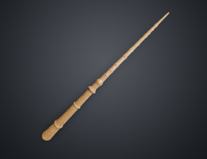 Hogwarts Legacy Wand Ringed — 3D printable STL model