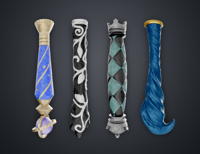 Hogwarts Legacy Wand Grips vol. 2 — 3D printable STL model
