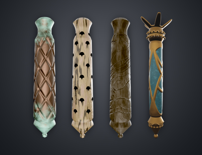 Hogwarts Legacy Wand Grips vol. 1 — 3D printable STL model