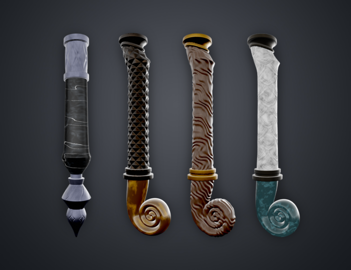 Hogwarts Legacy Wand Grips vol. 3 — 3D printable STL model