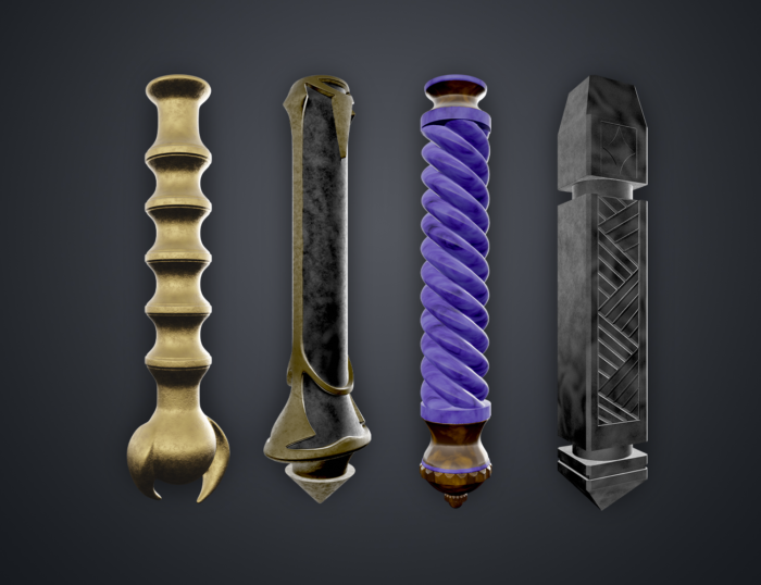Hogwarts Legacy Wand Grips vol. 4 — 3D printable STL model