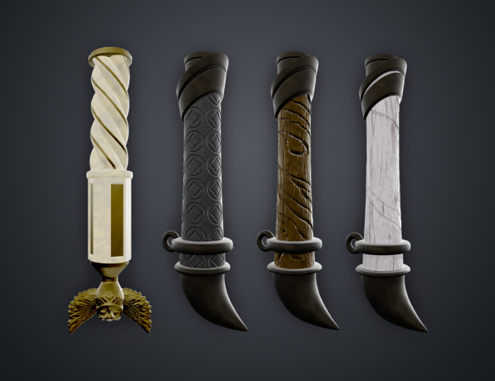 Hogwarts Legacy Wand Grips vol. 5 — 3D printable STL model
