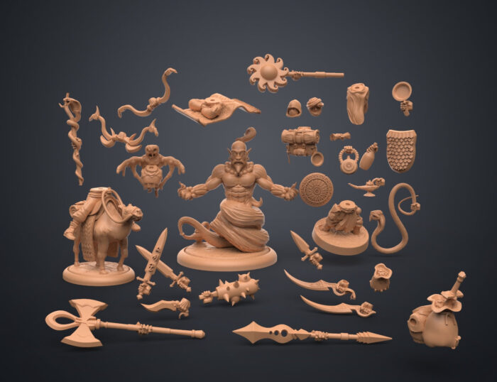 Magnetic DnD — Desert Travels Pack — 3D printable STL model
