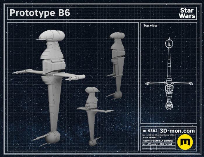 Prototype B6 — 3D printable STL model