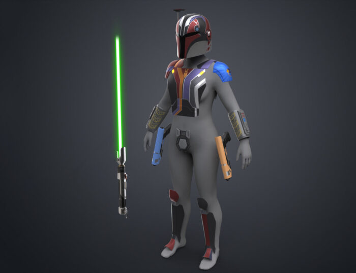Sabine Wren Cosplay Set – Ahsoka — 3D printable STL model