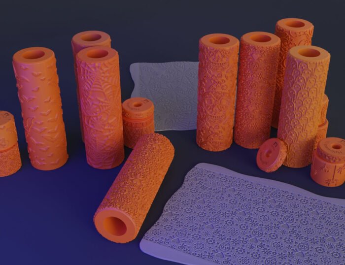Halloween Stamp Wheels and Rollers — 3D printable STL model